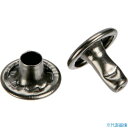 ■TRUSCO 大カシメ スチール 黒ニッケルメッキ 9mm 足長11.5mm 30組入 (ブリスターパック入) PTHPCBN11.5(3630598)