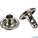 ■TRUSCO 大カシメ スチール ニッケルメッキ 9mm 足長8.5mm 30組入 (ブリスターパック入) PTHPCN8.5(3630602)