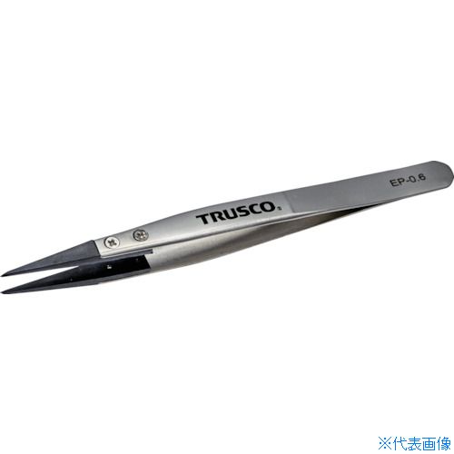 オレンジブック トラスコ中山　TRUSCOTRUSCO ESDチップピンセット 先細型 先端幅0.6mm 〔品番:EP0.6〕[ 注番:3637945]特長●チップ交換型のピンセットです。●ESD対策仕様商品です。用途●静電気の帯電にデリケートな電子機器や電子部品を扱う現場に最適なピンセット。仕様●全長(mm)：130●幅(mm)：10●先端形状：先細型●先端幅(mm)：0.6●適合チップ：EP-0.6S●先端厚さ(mm)：0.5仕様2●ESD管理値：Rg＜1×10［［の8乗］］Ω材質/仕上●チップ：ポリフェニレンサルファイド（PPS）●本体：ステンレス（SUS302）セット内容/付属品注意●提供不可：chemSHERPA、SDS、ミルシート原産国（名称）中国JANコード4550414129089本体質量17gオレンジブック トラスコ中山　TRUSCOTRUSCO ESDチップピンセット 先細型 先端幅0.6mm 〔品番:EP0.6〕[注番:3637945][本体質量：17g]《包装時基本サイズ：42×185×15》〔包装時質量：25g〕分類》手作業工具》プライヤー・ニッパー・ピンセット》ピンセット☆納期情報：仕入れ先通常在庫品 (欠品の場合有り)