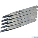 ■TRUSCO まとめ買い ESDチップピンセット 先平型 先端幅2.3mm 5本入り EP2.3M5(3638329)
