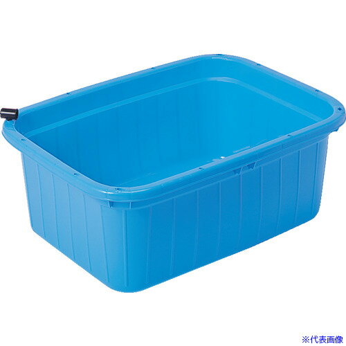 ■SANKO pla 500457 キングタライ 角型 110L栓付 B ブルー 50045(364 ...