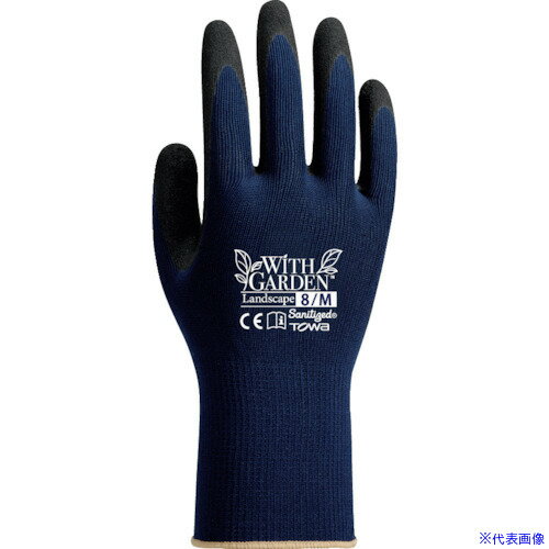 ■トワロン ニトリル背抜き手袋 WithGardenランドスケープ ネイビー 7/S W596S(3644695)
