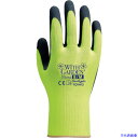 ■トワロン 天然ゴム背抜き手袋 WithGardenフローラ レモンイエロー 8/M W317M(3644700)