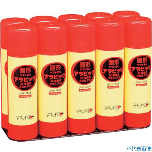 ■YAMATO スティックのり 固形アラビック22gお徳用パック YS2210S(3647615)
