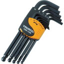 ■TRUSCO ボールポイント六角棒レンチセット 標準タイプ 12本組 TBR12S(3668819)