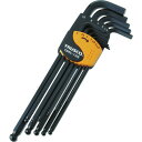 ■TRUSCO ボールポイント六角棒レンチセット ロングタイプ 12本組 TBRL12S(3668835)
