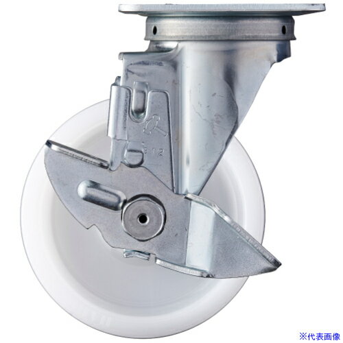 ■ハンマー 旋回式ナイロン車輪 125mm ストッパー付 413SN125(3670422)