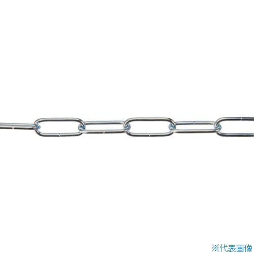 ■TRUSCO ユニクロチェーン 溶接無タイプ3.0パイ×3M TIL303M(3671109)