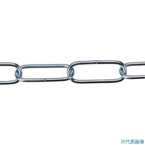 ■TRUSCO ユニクロチェーン 溶接無タイプ2.0パイ×5M TIL205M(3671110)