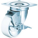 ■ハンマー 旋回式ナイロン車輪(ラジアルボールベアリング)150mm ストッパー付 513SNRB150(3671836)