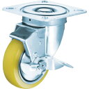 ■ハンマー 旋回式ウレタン車輪(スチールホイール・ローラーベアリング)150mm ストッパー付 513SURB150(3671879)