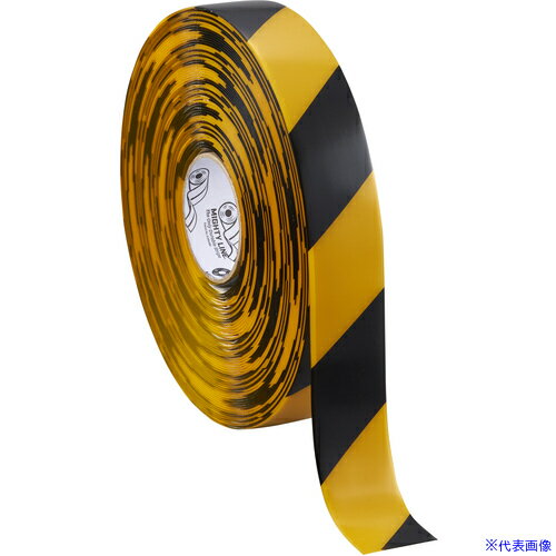■IWATA 屋内用ラインテープ ラインプロ (黄/黒)75×30M LP330-2(3680660)[法人限定][外直送元]