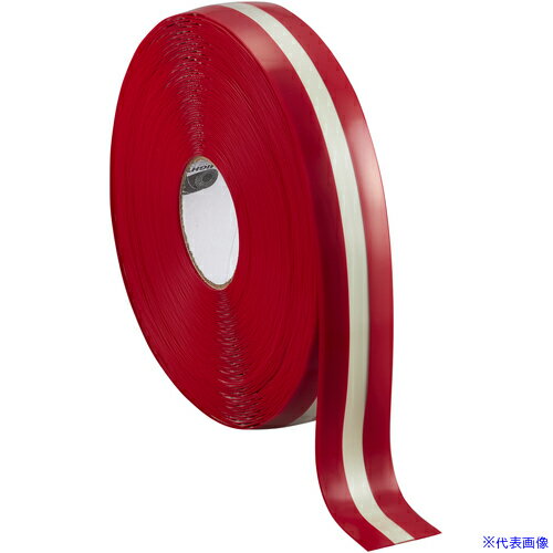 ■IWATA 屋内用ラインテープ ラインプロ (赤/蓄光ライン)50×30M LP2230(3680694)[法人限定][外直送元]