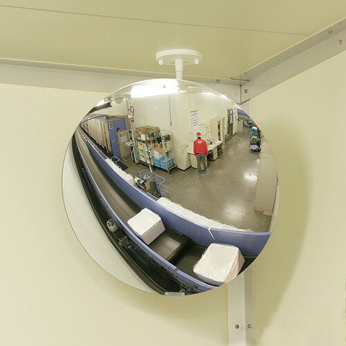 樂天商城 - ■Komy 丸ミラー＜平板・H鋼用金具付＞280mm MF28TC(3684290)[法人限定][外直送元]