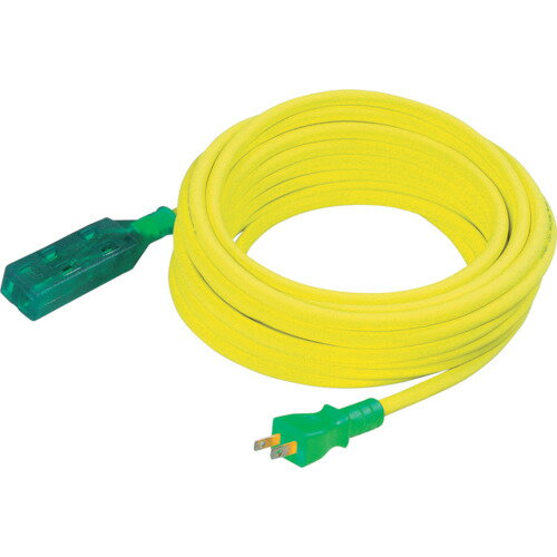 ■NICHIDO 延長コード ストレート型トリプルランプ付 100V 2芯 10m LS210(3686302)