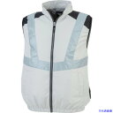 ■XEBEC 空調服ベストXE98025−22−3L シルバーグレー XE98025223L(3688841)