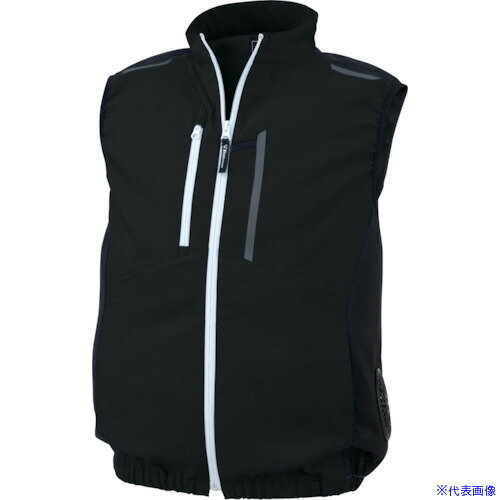 ■XEBEC 空調服制電ベスト XE98028-90-4L クロ XE98028904L(3690414)