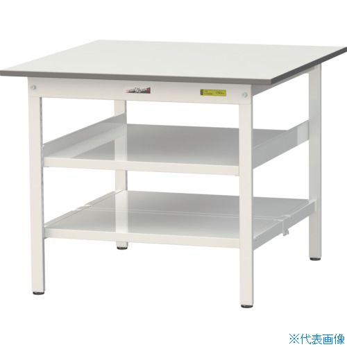 オレンジブック トラスコ中山　TRUSCOヤマテック 軽量作業台 ワークテーブル150シリーズ 固定式 中間棚・全面棚板付 W900×D900×H740 〔品番:SUP990TTFWW〕[ 注番:3692342]特長●梱包や検品作業などの軽作業に適しています。●奥行きの広さを必要とする作業に適しています。仕様●間口(mm)：900●奥行(mm)：900●高さ(mm)：740●均等荷重(kg)：150●脚部カラー：シルキーホワイト仕様2材質/仕上セット内容/付属品注意原産国（名称）日本JANコード4573581479368本体質量42kgオレンジブック トラスコ中山　TRUSCOヤマテック 軽量作業台 ワークテーブル150シリーズ 固定式 中間棚・全面棚板付 W900×D900×H740 〔品番:SUP990TTFWW〕[注番:3692342][本体質量：42kg]《包装時基本サイズ：930×920×32》〔包装時質量：12kg〕分類》物流・保管用品》作業台》一般作業台☆納期情報：メーカー直送品（送料元払い）【法人限定＝会社名ご記入お願い致します。】 ※北海道・沖縄・離島は運賃別途商品も含む