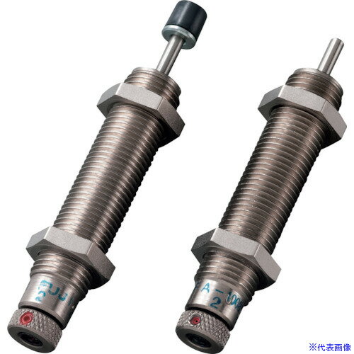 オレンジブック トラスコ中山　TRUSCO不二ラテックス ショックアブソーバ調整式 〔品番:FA1008VDS〕[ 注番:3692675]特長●調整式ショックアブソーバで幅広い使用条件に対応が可能です。●吸収特性の調整が可能です。●オリフィス面積を微調整できます。●ショックアブソーバは一部型式を除き、外部ストッパ無しで作動させますと、ボトミングによる母機破損の可能性があります。外部ストッパを設けることができない場合には、必ずストッパーナットをご使用ください。●キャップ付きと無しとで適合するストッパーナットは異なります。ご確認の上、正しい型式でご発注ください。●ストロークエンド1mm手前で停止できるように調整し、ナットでしっかりと固定してください。●面取りがない方が衝突面です。取付時にはご注意ください。用途●精密機器、製造ライン、部品加工、電子機器等の搬送や組立工程の衝撃吸収に。仕様●ストローク(mm)：8●衝突速度(m/s)：0.7〜3.0●ねじサイズ：M10×1.0●タイプ：調整式●最大吸収エネルギー(J)：1.76●キャップ：無し●使用オイル：シリコーンオイル●使用温度範囲℃：-5〜70●ピストンロッド復帰力N(kgf)：5.88(0.6)以下●オリフィス方式：多孔式●最大吸収エネルギー(kgf・m)：0.18●最大抗力値N(kgf)：637(65)●最大等価質量kg(kgf)：2.5(2.5)●毎分最大使用可能サイクルcycle/min：60●毎分最大吸収エネルギーJ/min(kgf・m/min)：58.8(6.0)仕様2●調整式ショックアブソーバ●オリフィス方式：多孔式材質/仕上●スチールセット内容/付属品注意●ご使用に際しては必ず、製品添付の取扱説明書をよく読んでご使用下さい。●オイルがかかるような環境や真空中でのご使用は出来ません。●ソフトアブソーバーには偏荷重がかからないようにして下さい。原産国（名称）日本JANコード本体質量26.5gオレンジブック トラスコ中山　TRUSCO不二ラテックス ショックアブソーバ調整式 〔品番:FA1008VDS〕[注番:3692675][本体質量：26.5g]《包装時基本サイズ：160×70×11》〔包装時質量：28g〕分類》空圧用品》空圧・油圧機器》ショックアブソーバ☆納期情報：メーカー取り寄品（弊社より発送）