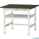 ■ヤマテック LABシリーズ実験用ラボテーブル 固定式 中間棚付 指紋レスメラミン天板 W900×D750×H740 ブラウン/シルキーホワイト SLM975F...