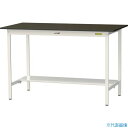 ■ヤマテック LABシリーズ実験用ラボテーブル 固定式 半面棚板付 指紋レスメラミン天板 W1500×D750×H950 ブラウン/シルキーホワイト SLMH1...
