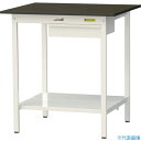 ■ヤマテック LABシリーズ実験用ラボテーブル 固定式 キャビネット・全面棚板付 指紋レスメラミン天板 W900×D750×H950 ブラウン/シルキーホワイト...