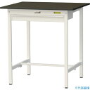 ■ヤマテック LABシリーズ実験用ラボテーブル 固定式 ワイド引き出し付 指紋レスメラミン天板 W900×D750×H950 ブラウン/シルキーホワイト SLM...