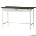 ■ヤマテック LABシリーズ実験用ラボテーブル 固定式 ワイド引き出し付 指紋レスメラミン天板 W1500×D750×H950 ブラウン/シルキーホワイト SL...