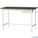 ■ヤマテック LABシリーズ実験用ラボテーブル 固定式 キャビネット付 指紋レスメラミン天板 W1500×D750×H950 ブラウン/シルキーホワイト SLM...