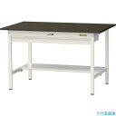 ■ヤマテック LABシリーズ実験用ラボテーブル 固定式 ワイド引き出し・半面棚板付 指紋レスメラミン天板 W1200×D750×H740 ブラウン/シルキーホワ...