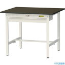 ■ヤマテック LABシリーズ実験用ラボテーブル 固定式 ワイド引き出し付 指紋レスメラミン天板 W900×D750×H740 ブラウン/シルキーホワイト SLM...