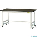 ■ヤマテック LABシリーズ実験用ラボテーブル ワンタッチ移動タイプ 指紋レスメラミン天板 W1500×D750×H740 ブラウン/シルキーホワイト SLMU...
