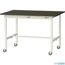 ■ヤマテック LABシリーズ実験用ラボテーブル 移動式 指紋レスメラミン天板 W1200×D750×H825 ブラウン/シルキーホワイト SLMC1275BRW...