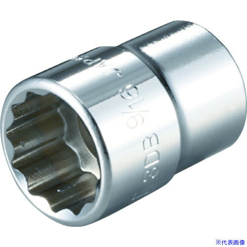 ■TONE ソケット(インチ) (12角) 吋目 25/32inch 全長38mm 4DB25(3696286)