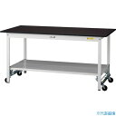■ヤマテック LABシリーズ実験用ラボテーブル ワンタッチ移動タイプ 全面棚板付 指紋レスメラミン天板 W1500×D750×H740 ブラウン/シルキーホワイ...