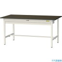 ■ヤマテック LABシリーズ実験用ラボテーブル 固定式 ワイド引き出し付 指紋レスメラミン天板 W1500×D750×H740 ブラウン/シルキーホワイト SL...