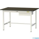 ■ヤマテック LABシリーズ実験用ラボテーブル 固定式 キャビネット付 指紋レスメラミン天板 W1200×D750×H740 ブラウン/シルキーホワイト SLM...