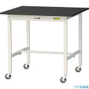 ■ヤマテック LABシリーズ実験用ラボテーブル 移動式 ケミテクト天板 W900×D750×H825 ブラック/シルキーホワイト SLKC975BKW(3697...