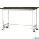 ■ヤマテック LABシリーズ実験用ラボテーブル ワンタッチ移動タイプ 指紋レスメラミン天板 W1500×D750×H950 ブラウン/シルキーホワイト SLMU...