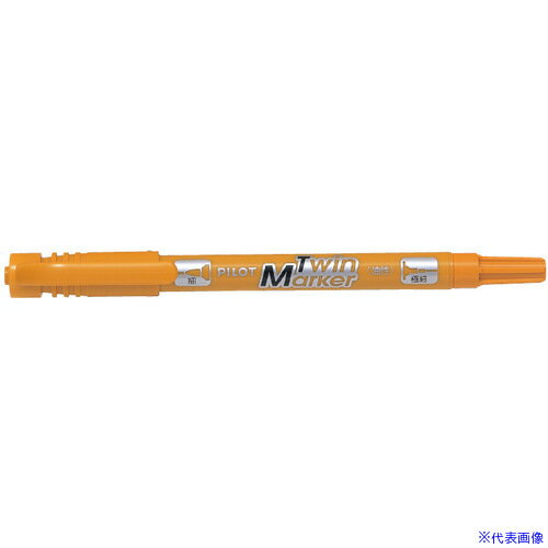 ■PILOT 油性マーカー ツインマーカー 細・極細 ライトブラウン MEF12EULBN(3698222)