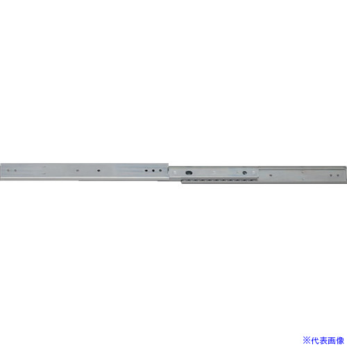 オレンジブック トラスコ中山　TRUSCO高千穂交易 スチール製スライドレールS340−18 〔品番:S34018〕[ 注番:3698630]特長●3メンバーのスライドレールです。●全長が12inch(304.8mm)から28inch(711.2mm)まであります。　●全開時、引き抜くことのできないストップタイプです。●オーバートラベル：トラベルがレングスに比べて長いレールです。用途●自動機器、自動車内装、ショーケースなどに。仕様●幅(mm)：19.1●高さ(mm)：35.3●長さ(mm)：457.2●移動距離(mm)：479●定格荷重(N)ペア/垂直：471●タイプ：ストップタイプ仕様2●中荷重用●3メンバー●取付ねじ：M4バインド小ねじ又はトラス小ねじ　●ストップタイプ材質/仕上●冷間圧延鋼（SPCC)●表面処理：ユニクロメッキセット内容/付属品注意原産国（名称）日本JANコード4573204075809本体質量960gオレンジブック トラスコ中山　TRUSCO高千穂交易 スチール製スライドレールS340−18 〔品番:S34018〕[注番:3698630][本体質量：960g]《包装時基本サイズ：550×90×100》〔包装時質量：2kg〕分類》メカトロ部品》機械部品》スライドレール☆納期情報：仕入れ先通常在庫品 (欠品の場合有り)