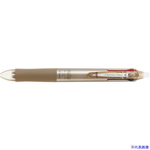■PILOT 消せるボールペン フリクションボール4 0.5 黒・赤・青・緑4色ボールペン シャンパンゴールド LKFB80EFCGD(3701405) first34-21088015 ファーストFACTORY パッケージ画像