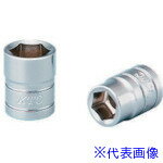■KTC 6.3sq.ソケット(六角) 対辺寸法7/16inch 差込角6.35mm 全長19mm B2716(3731235)