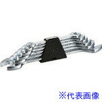 ■KTC 両口スパナセット(6本組) インチ 表面処理：クロムメッキ TS206B(3738868)