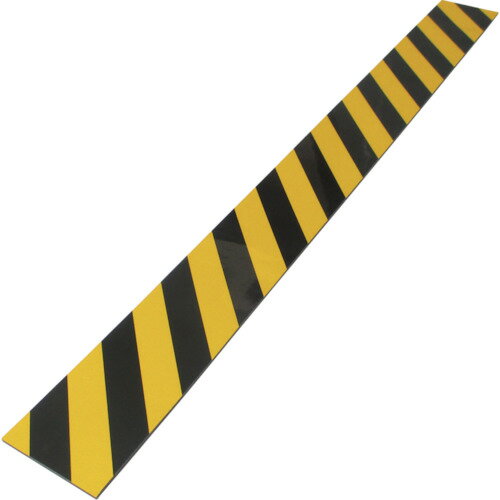 ■日東エルマテ 反射トラクッション 8mm×100mm×1m 黄/黒 HTR10018T(3777278)