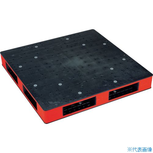 ■RISU リサイクルパレット HB−R4・1111SCブラック/レッド HBR41111SCBKR(3778940)[送料別途お見積り][法人限定][直送]