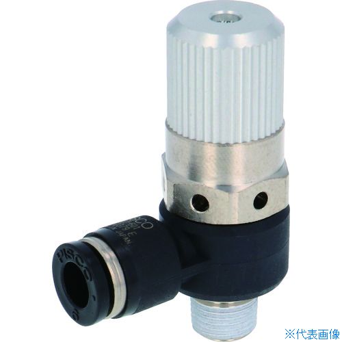 ■PISCO 真空機器 真空発生器 電磁弁直付形 エルボ 高真空大気開放タイプ VHH12601(...