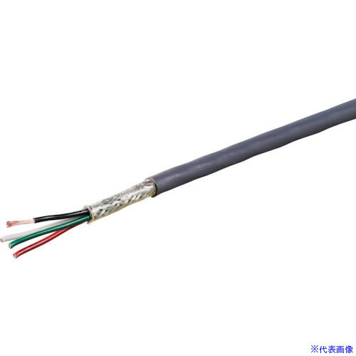 ■オーナンバ 編組シールド付き軽装用ケーブル 100m ONB2X0.5SQ100(3784300)[法人限定][直送元]