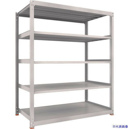 ■TRUSCO M3型中量棚 H2100 免震樹脂ベース付 ネオグレー M376125SFC(NG)(3789396)