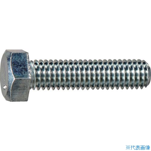 ■TRUSCO 六角ボルト ユニクロ 全ネジ M5×25 10本入 少量パック Y8010525(3793162)